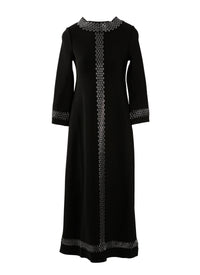 Taboo 3/4 sleeve dress - Black intense