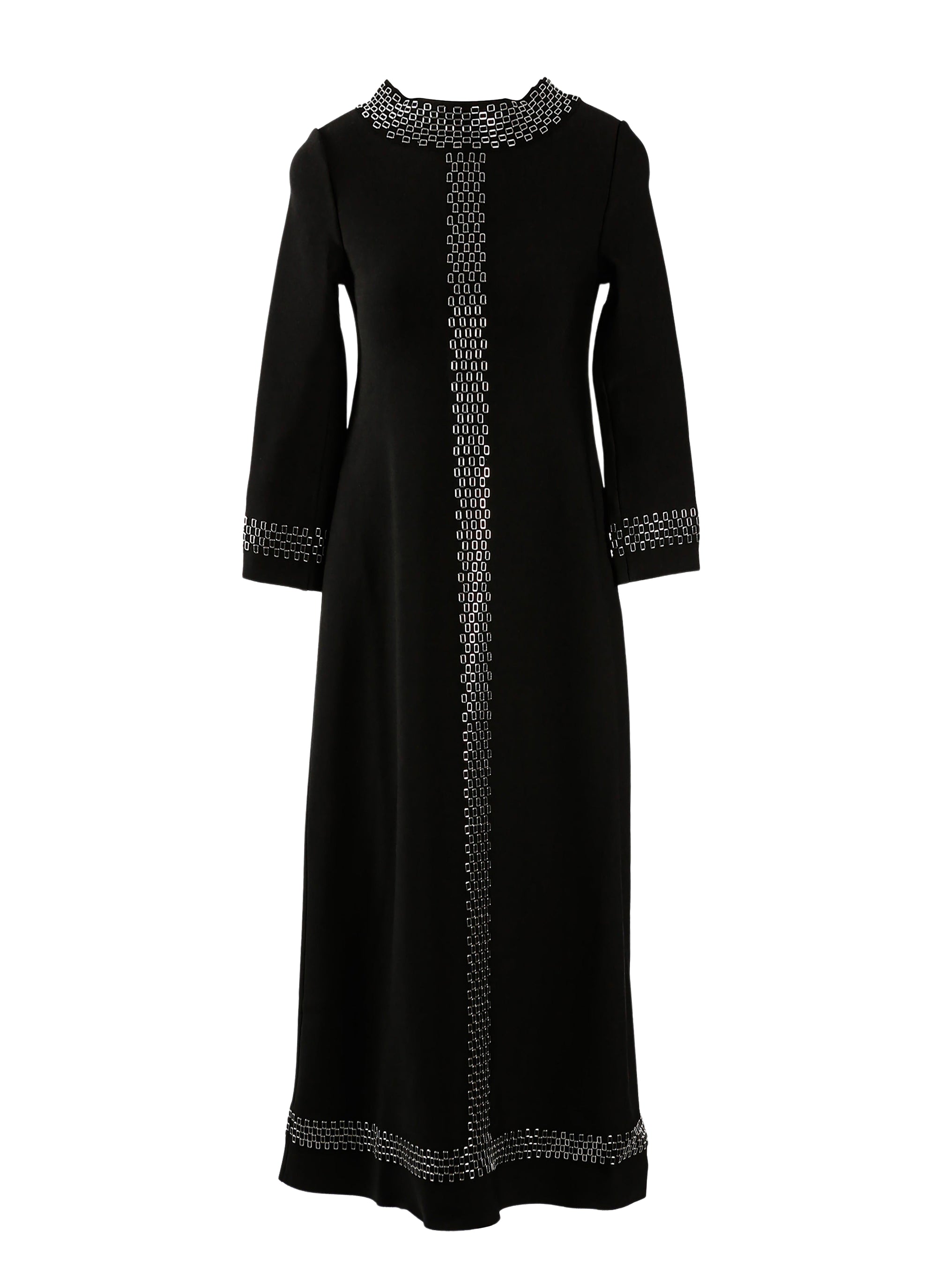 Taboo 3/4 sleeve dress - Black intense