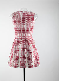 Tunique sans manches - Blanc & Rouge