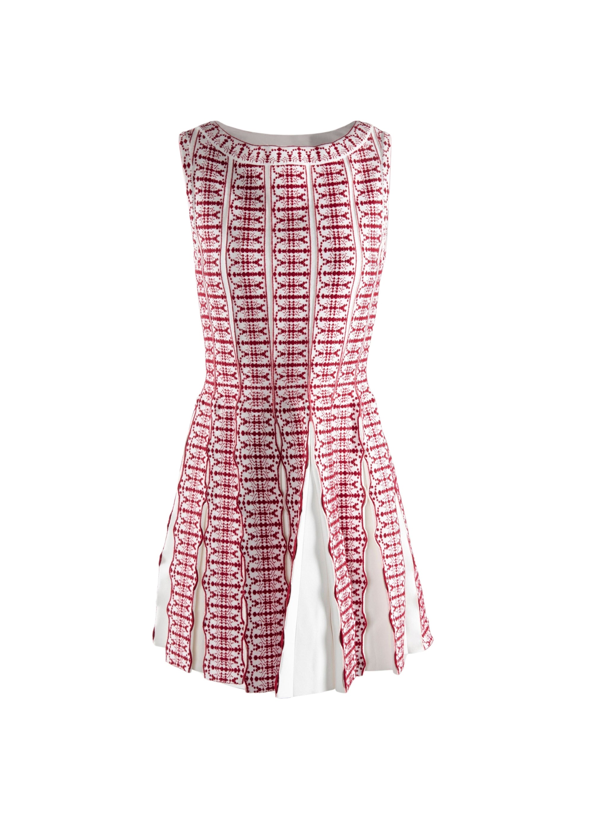 Tunique sans manches - Blanc & Rouge