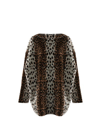 Pull imprimé animal - Beige Clair
