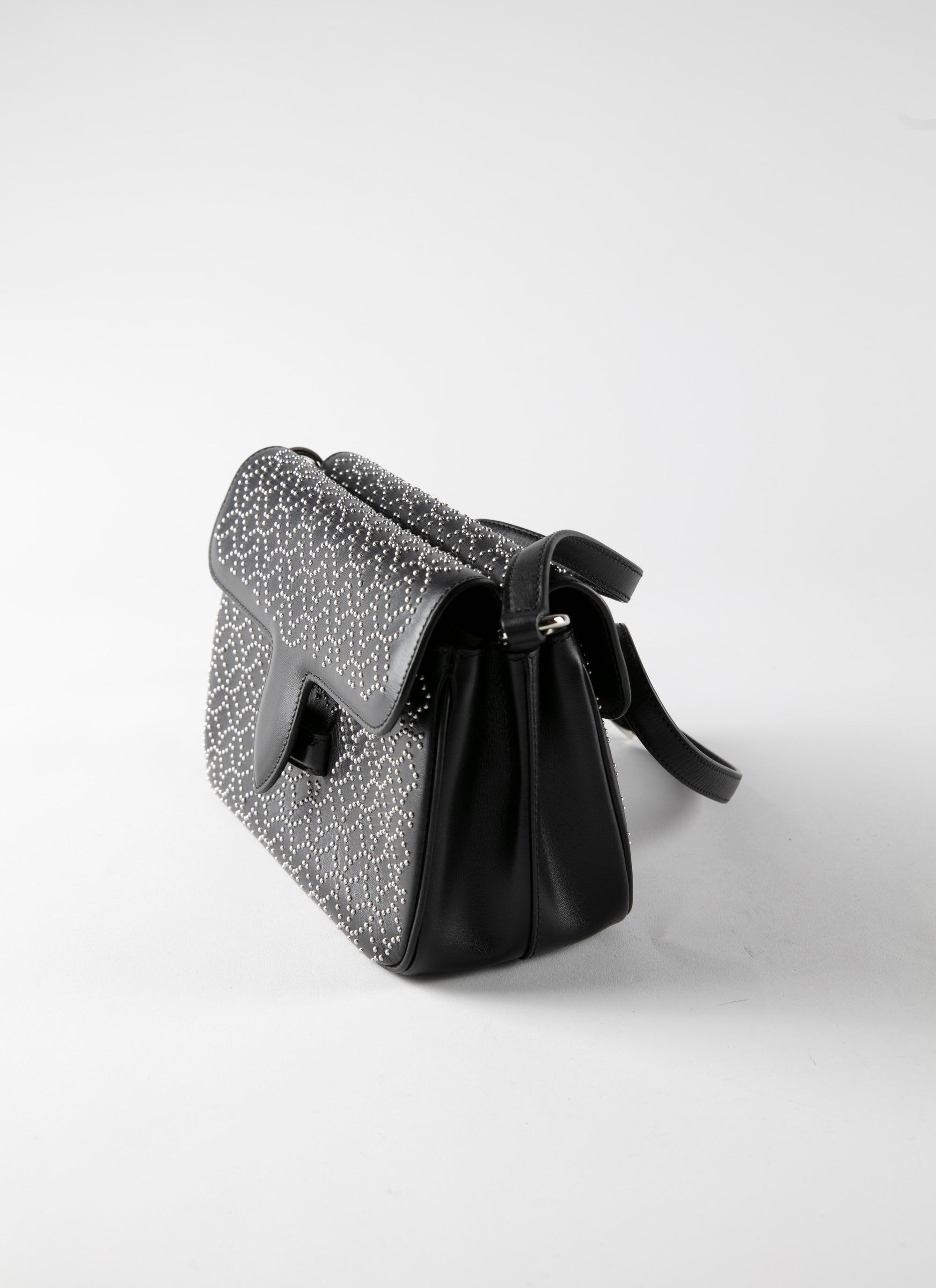 Leather farm bag - Intense Black