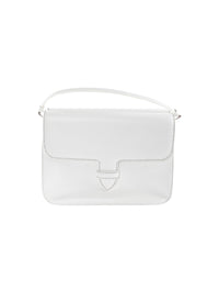 Leather farm bag - Optic White