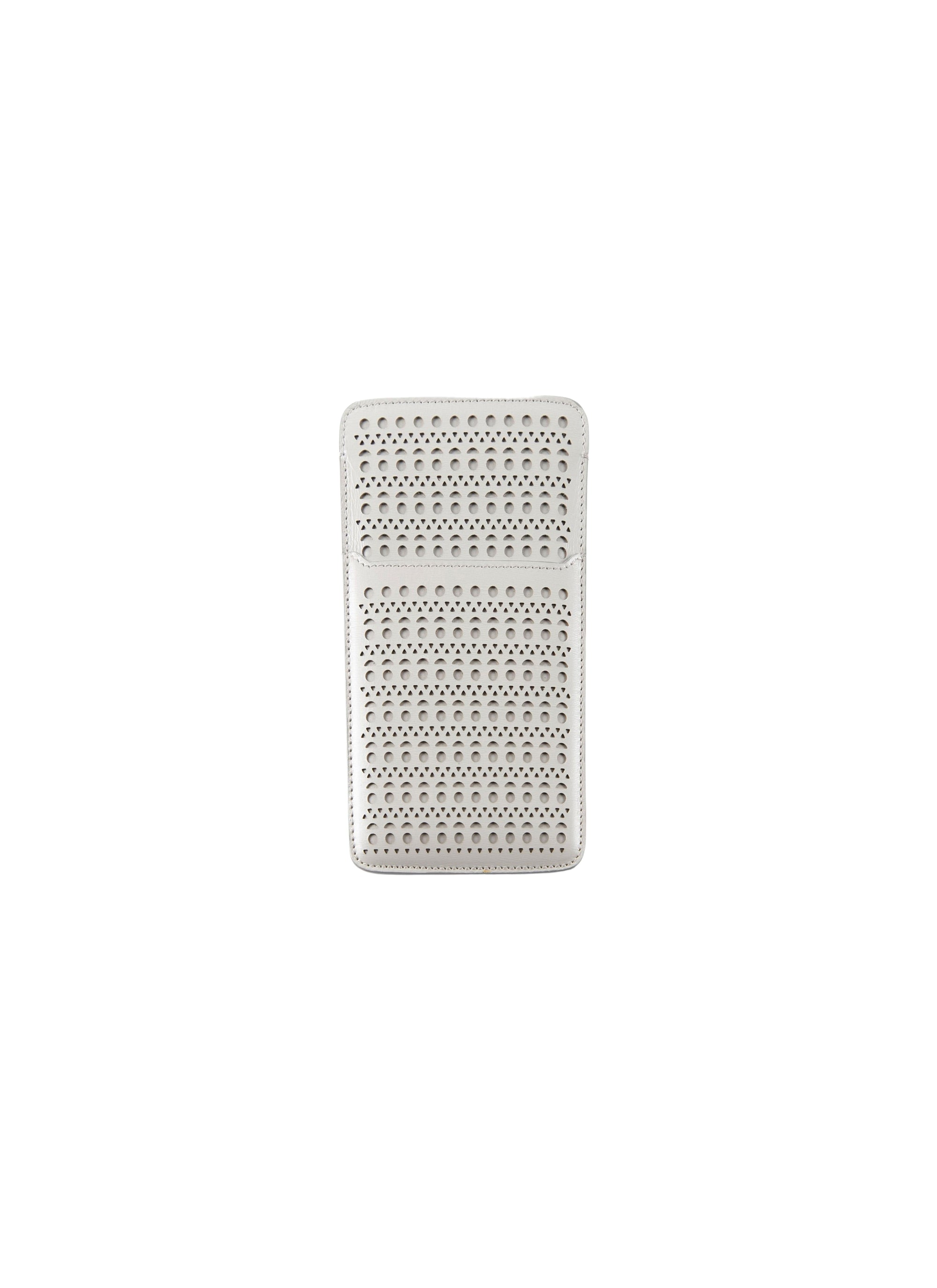 Porte téléphone en cuir - Perle
