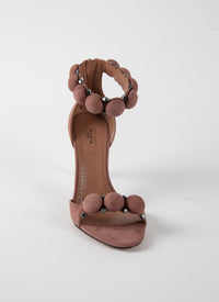 Sandales Bombe 90 en cuir - Tabac