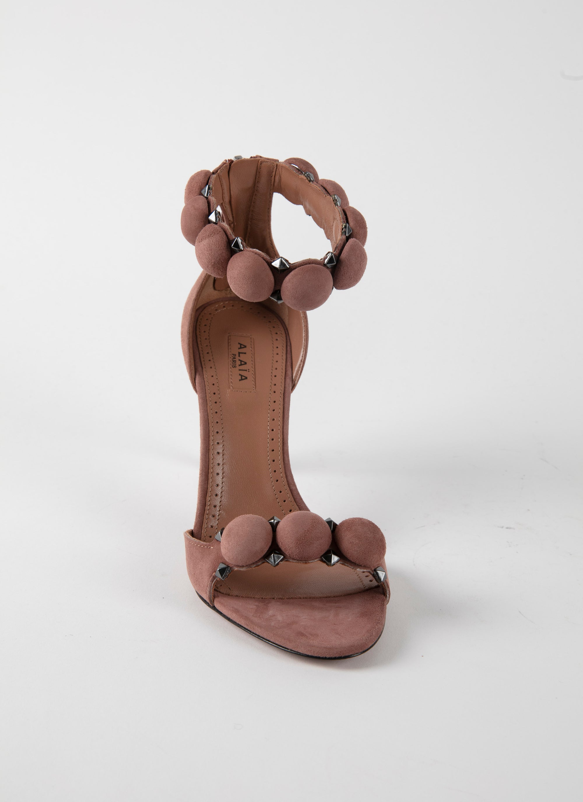 Sandales Bombe 90 en cuir - Tabac
