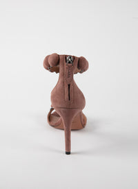 Sandales Bombe 90 en cuir - Tabac