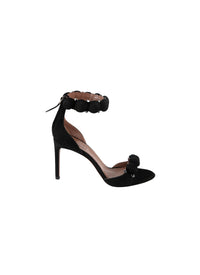 Bombe 90 sandals in leather - Intense Black