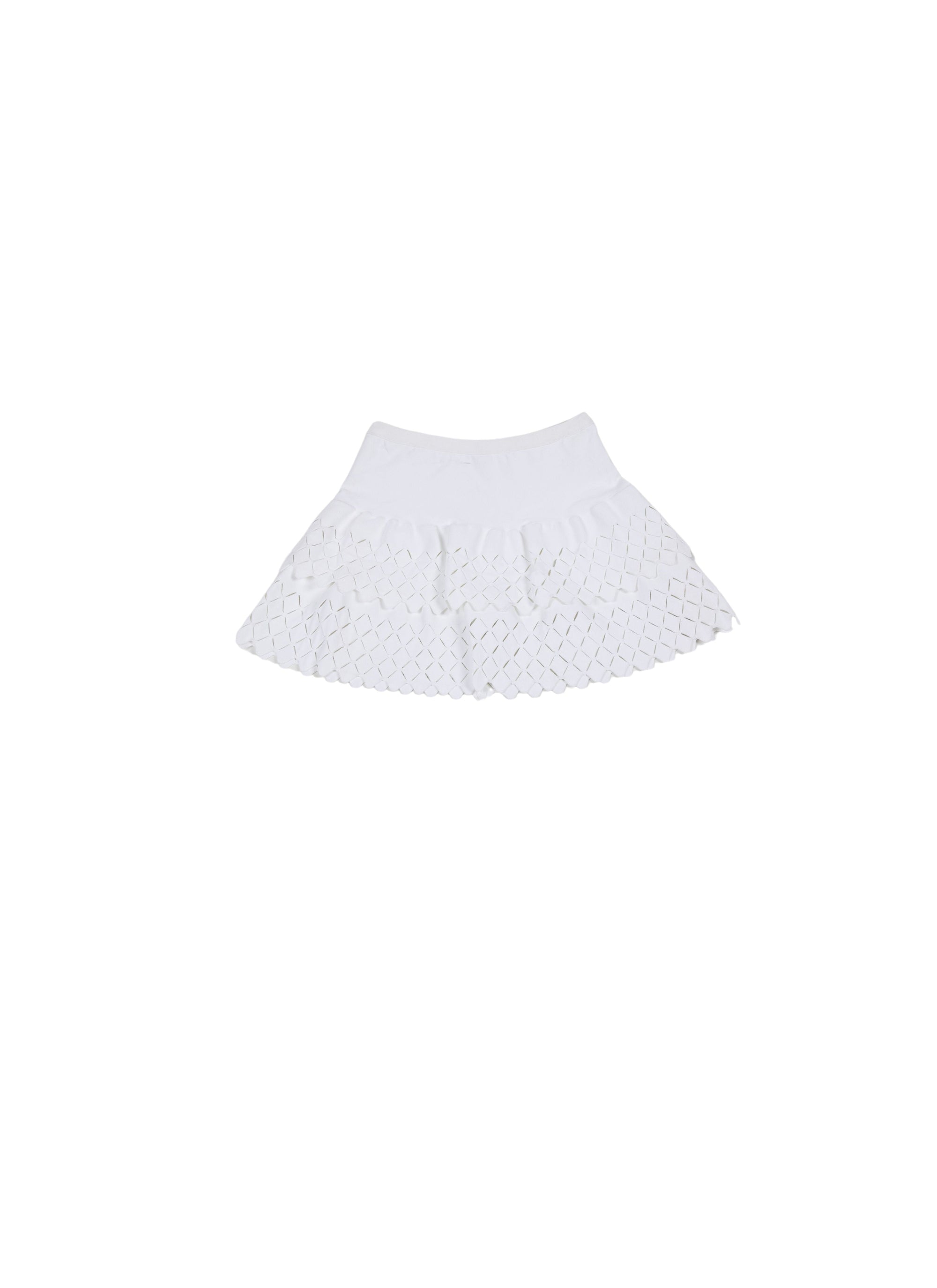 Mini-jupe short - Blanc