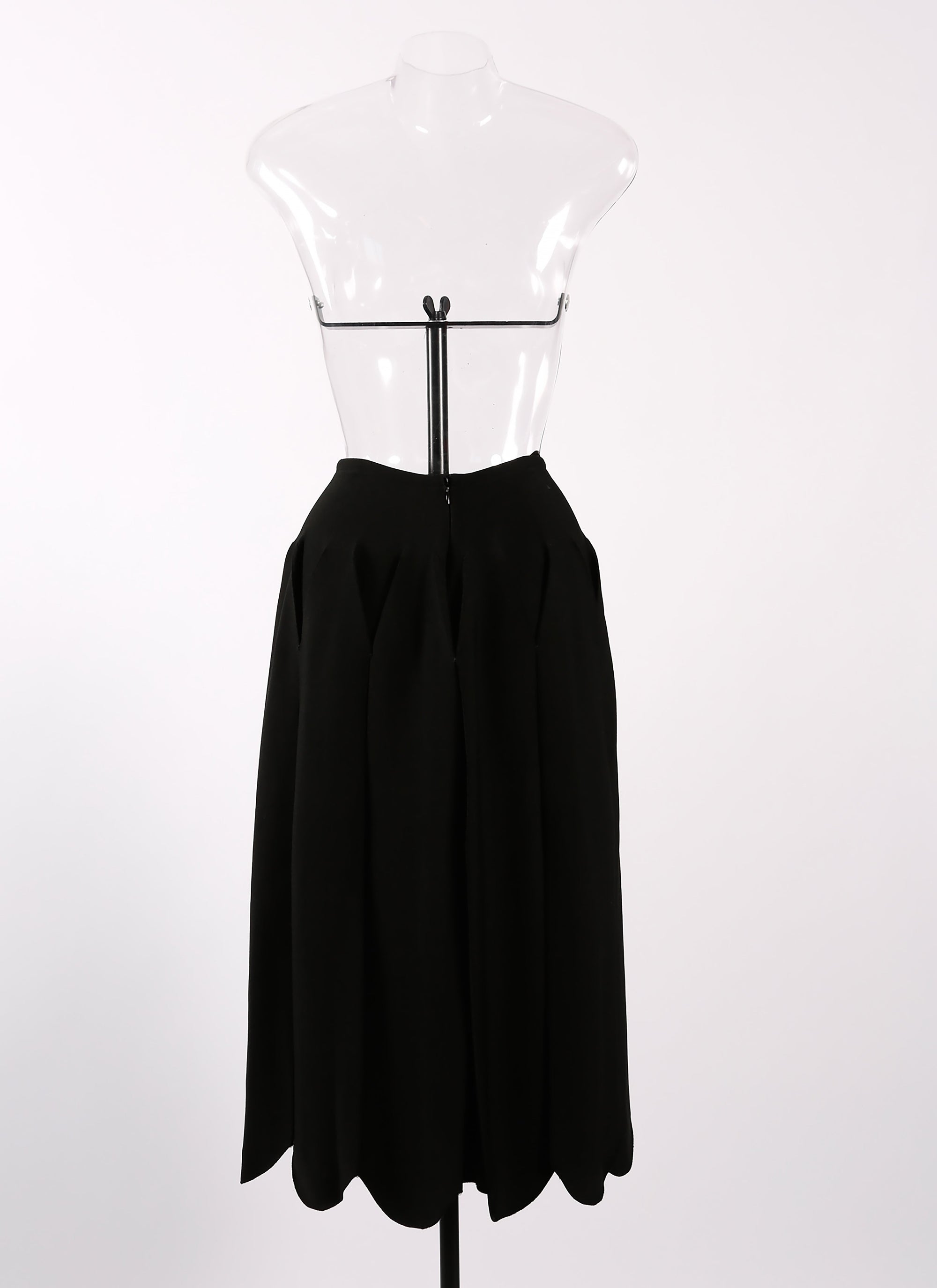 Mermaid long skirt - Black intense