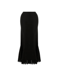 Jupe Diamant en maille - Noir