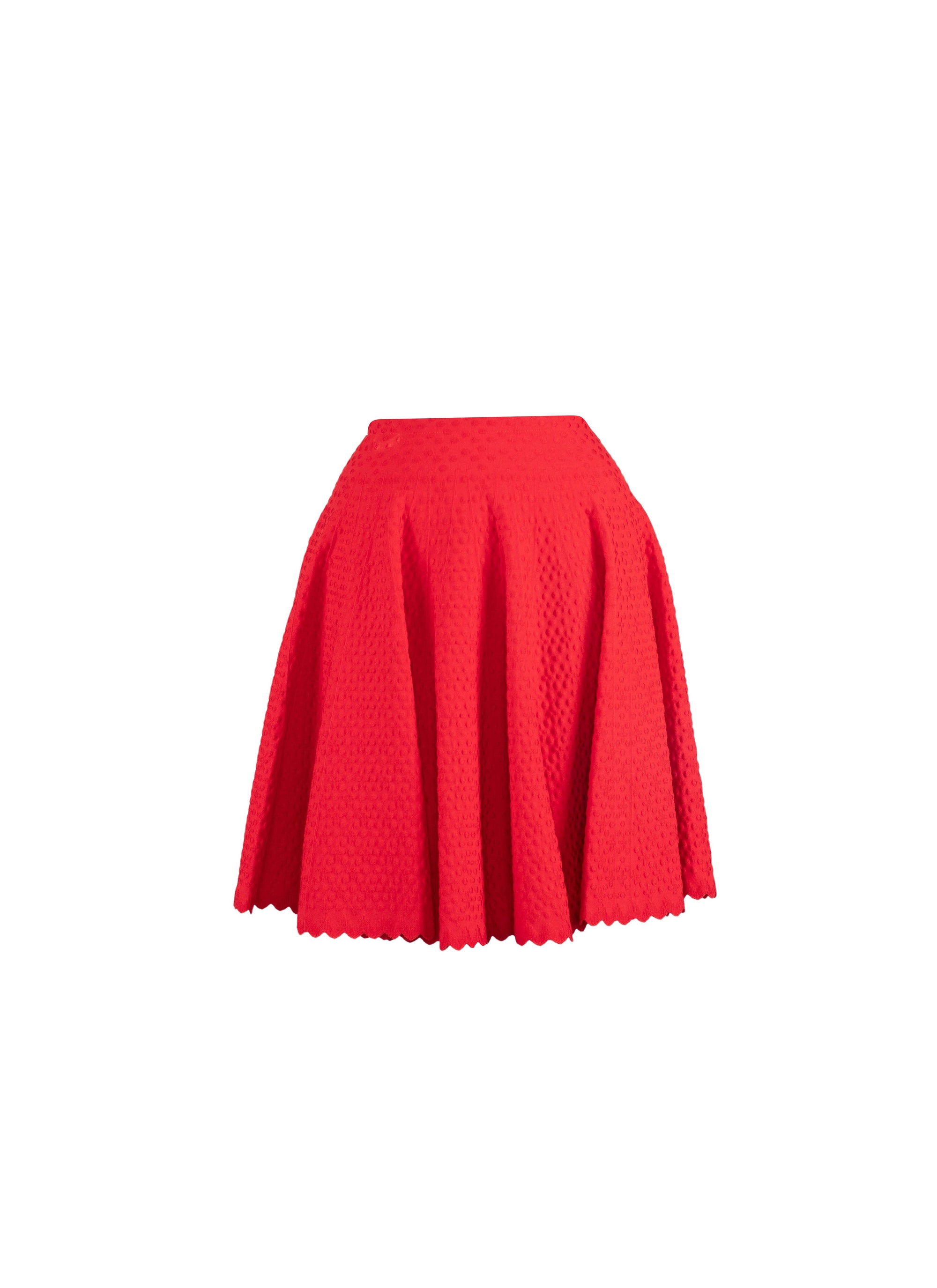 Short knitted skirt Malte - Scarlet