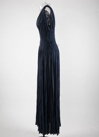 Jersey sleeveless dress - Cobalt