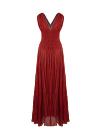 Robe sans manches Jersey - Brique
