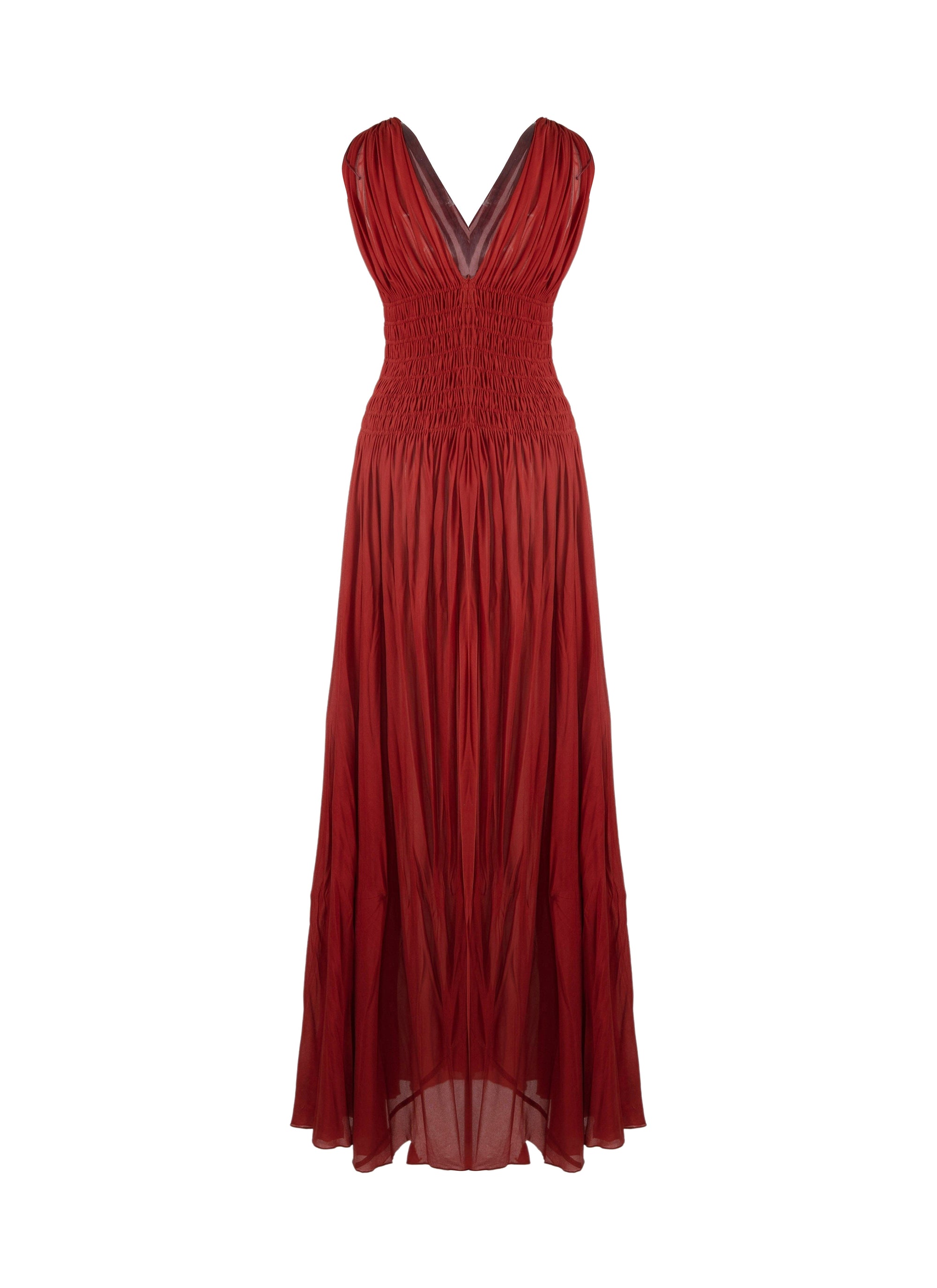 Robe sans manches Jersey - Brique