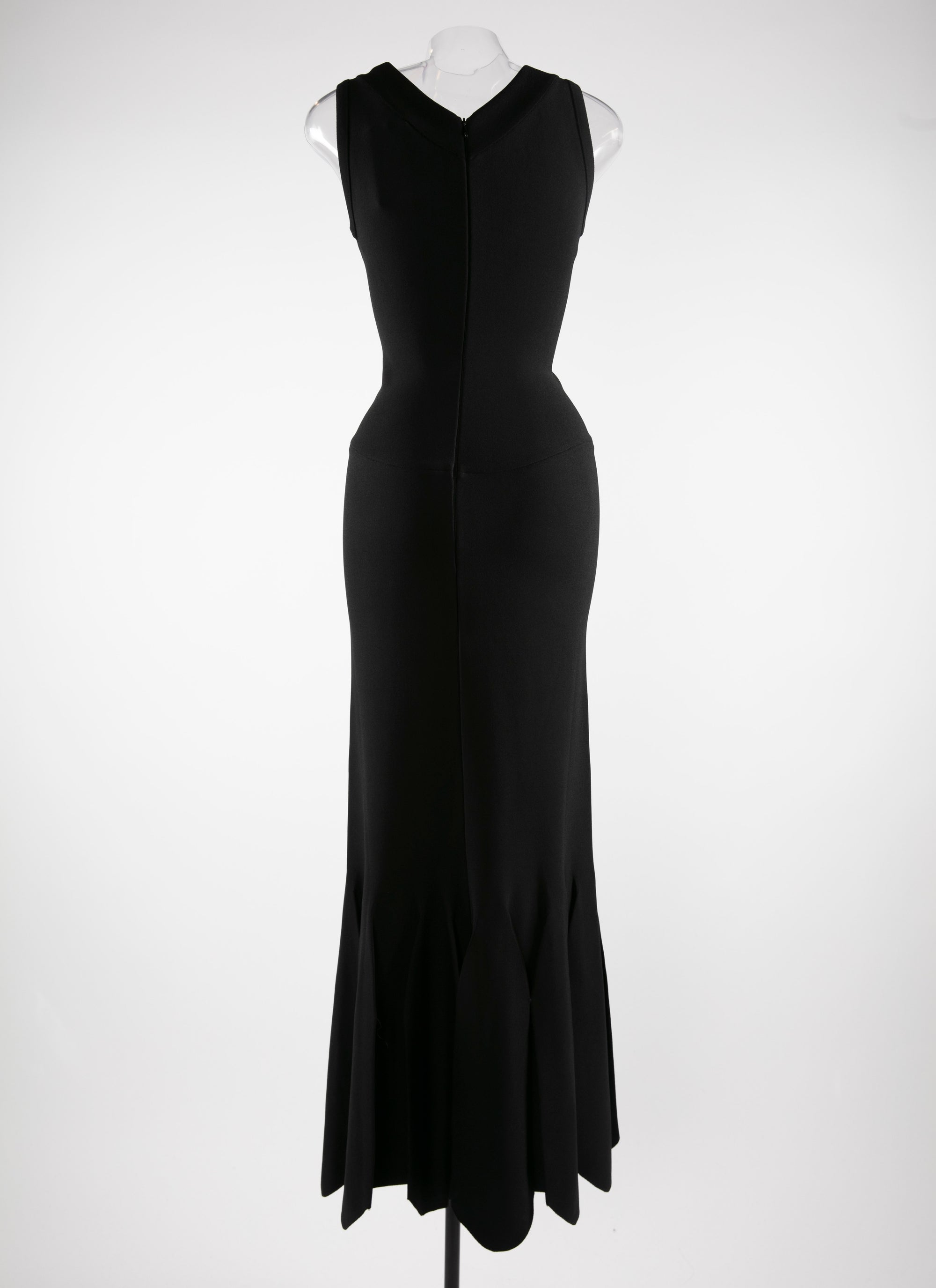 V-neck sleeveless dress - Black intense