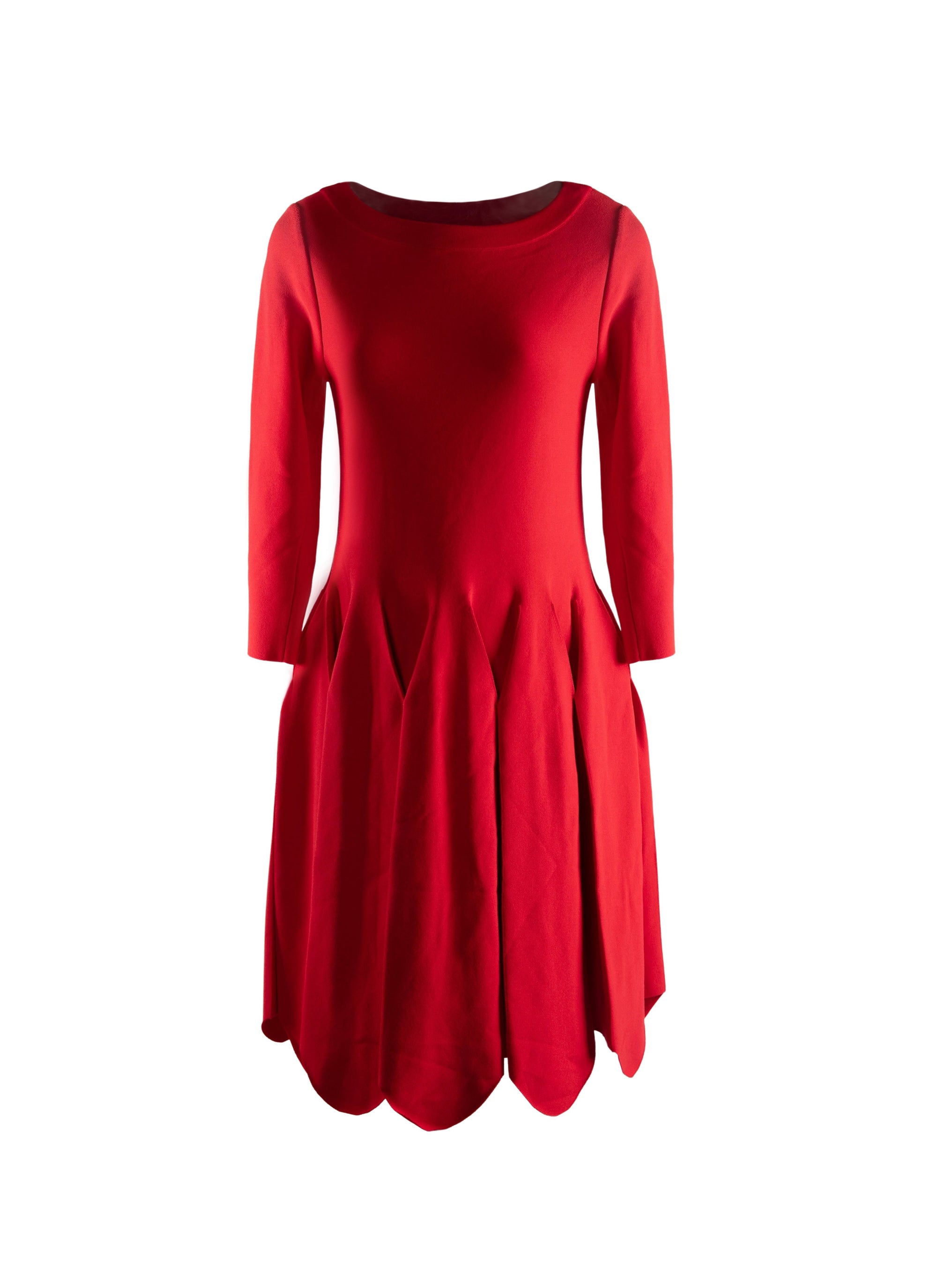 3/4 sleeve mini dress - Scarlet