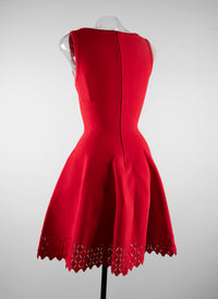 Robe sans manches ajourée - Ecarlate