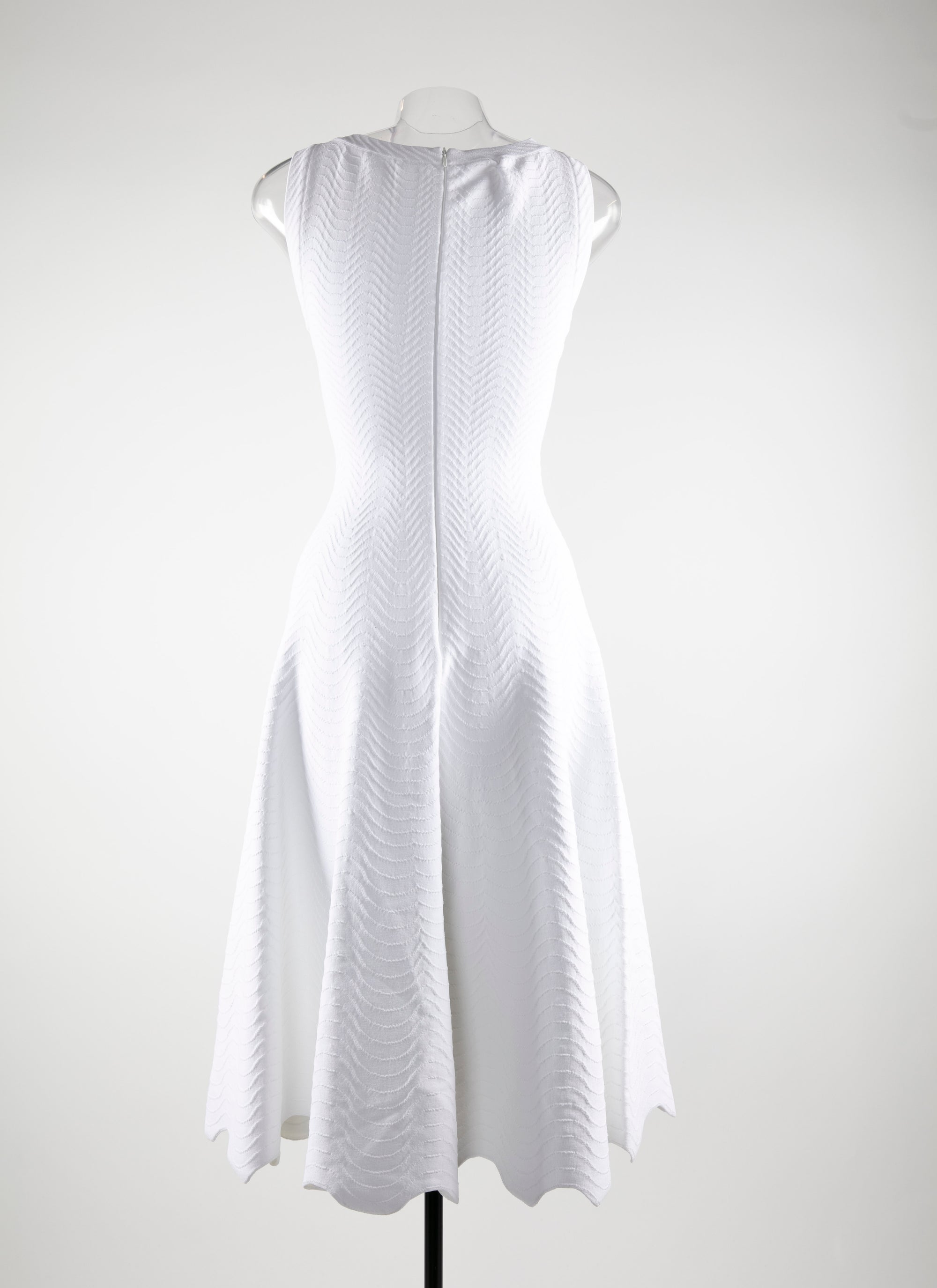 Robe mi-longue sans manches - Blanc