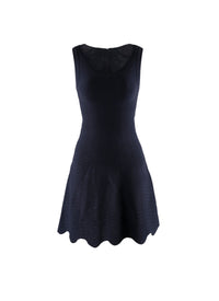 Robe courte sans manches zippée au dos - Cobalt