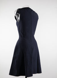 Sleeveless u-neck dress - Cobalt
