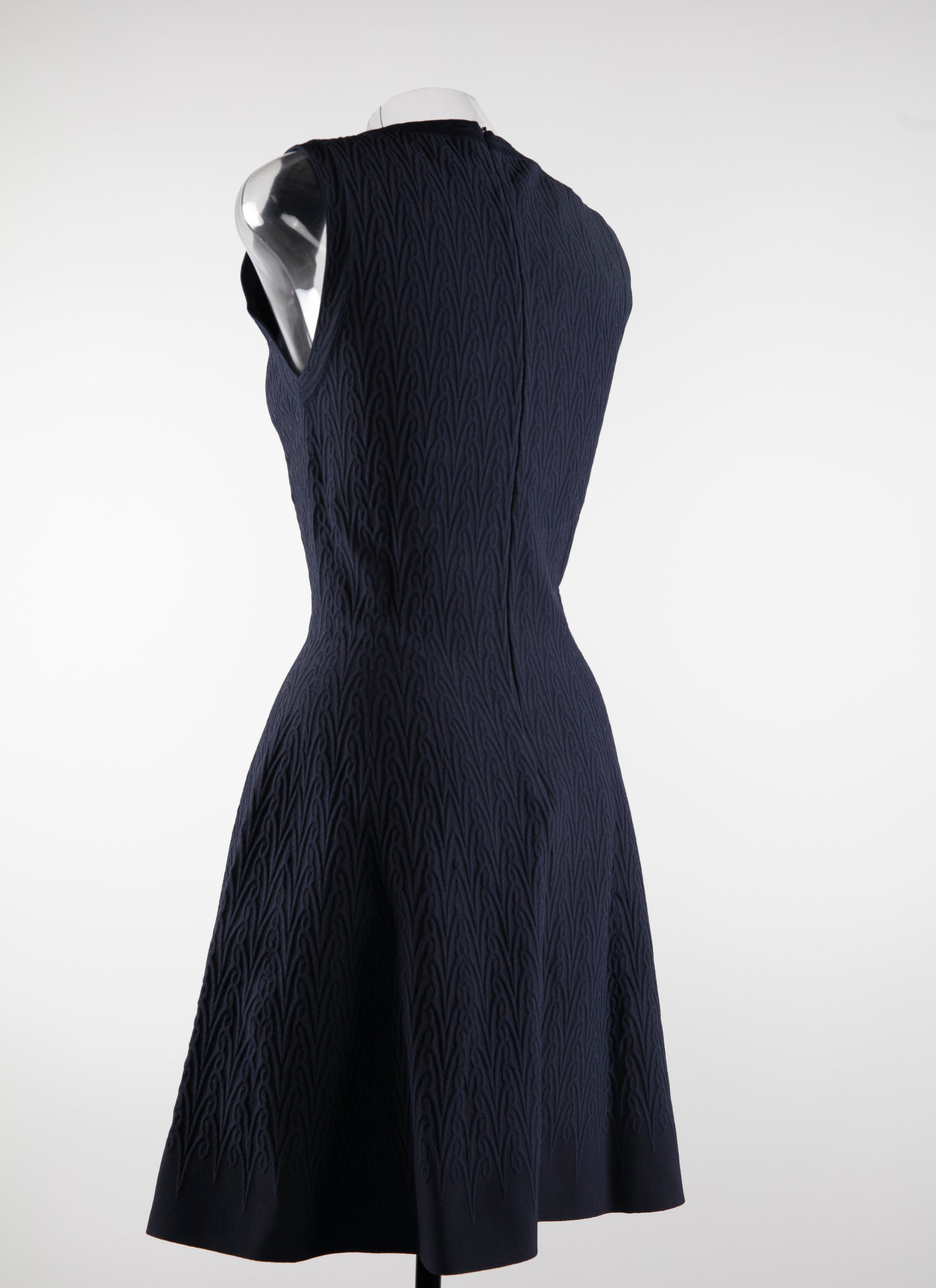 Sleeveless u-neck dress - Cobalt