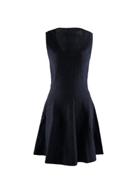 Sleeveless u-neck dress - Cobalt