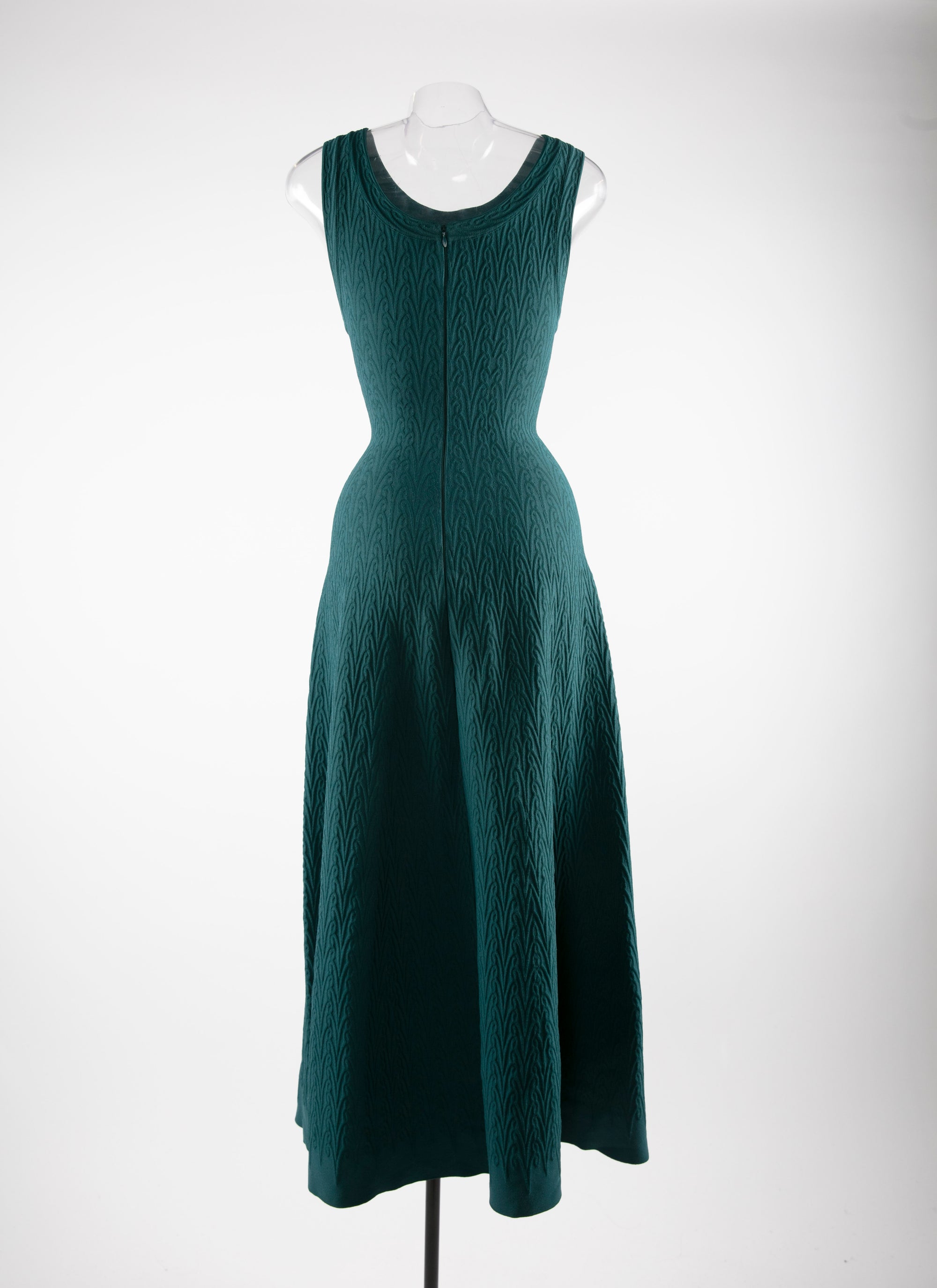Sleeveless midi-length dress - Petroleum Blue