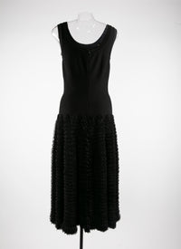 Sleeveless dress - Ebony Black