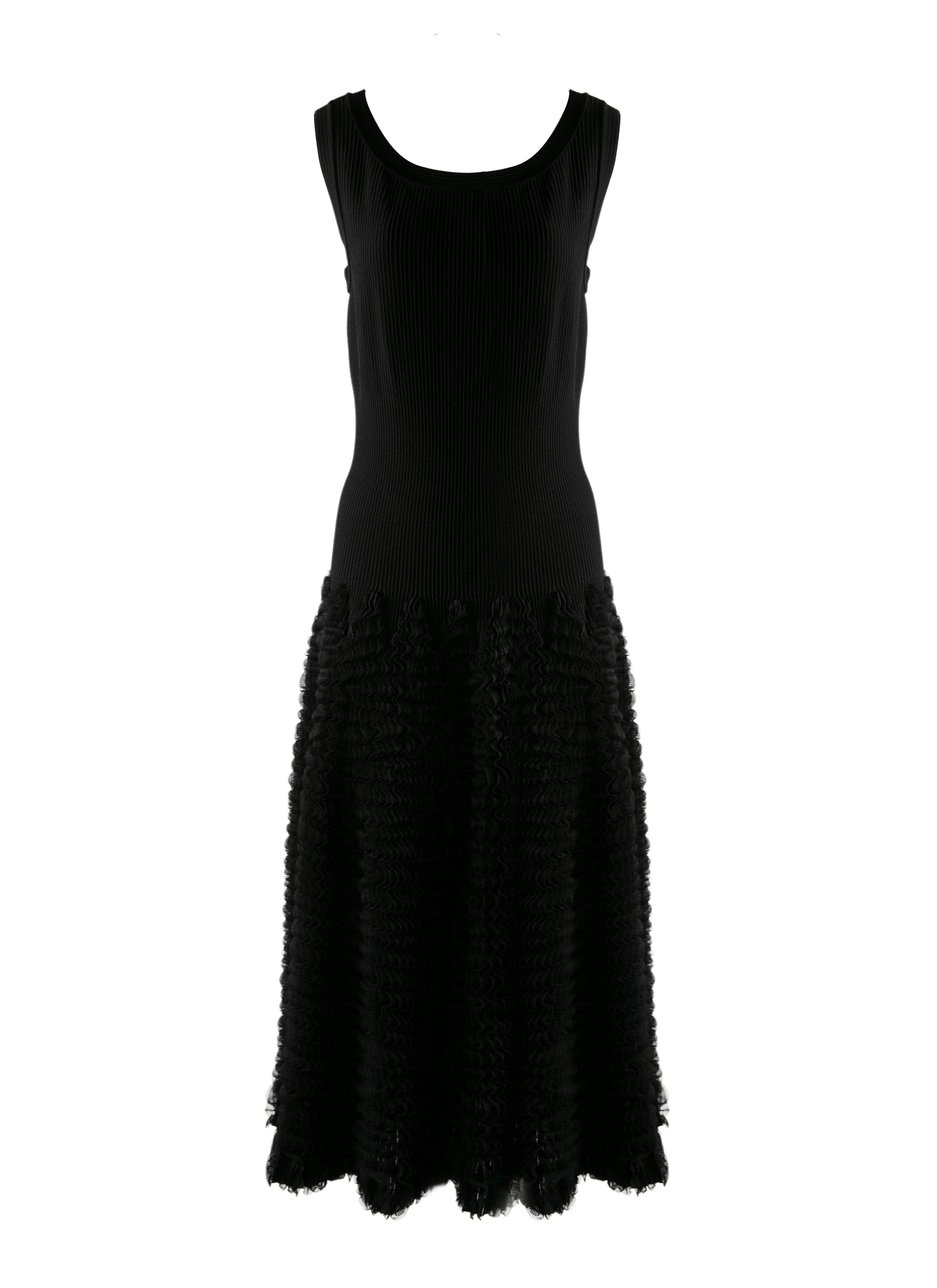 Sleeveless dress - Ebony Black