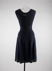 Sleeveless silver dress - Cobalt