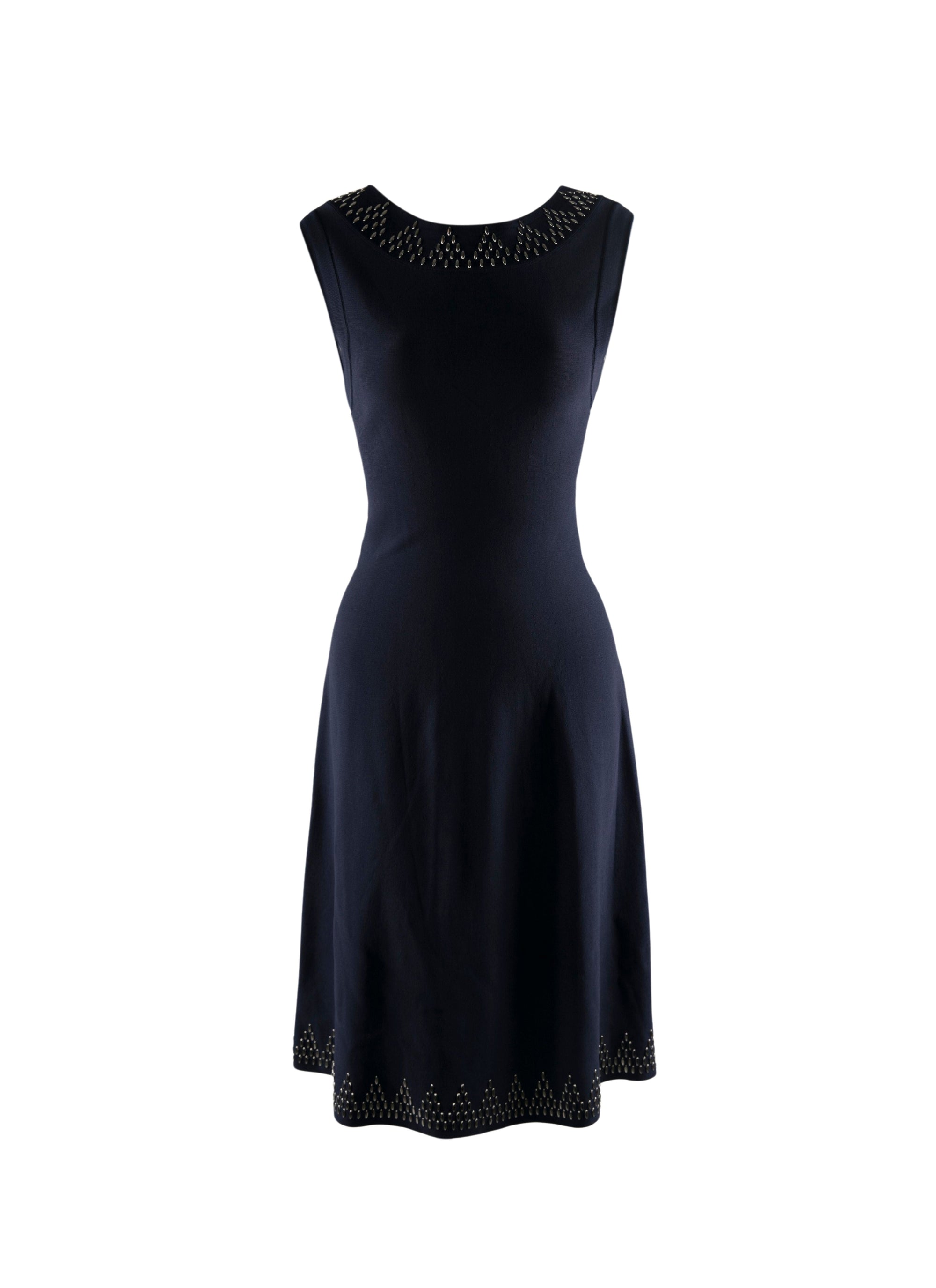 Sleeveless silver dress - Cobalt