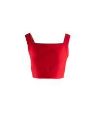 Strappy crop top - Scarlet