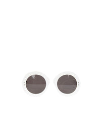 Cat-eye glasses - Intense White & Grey