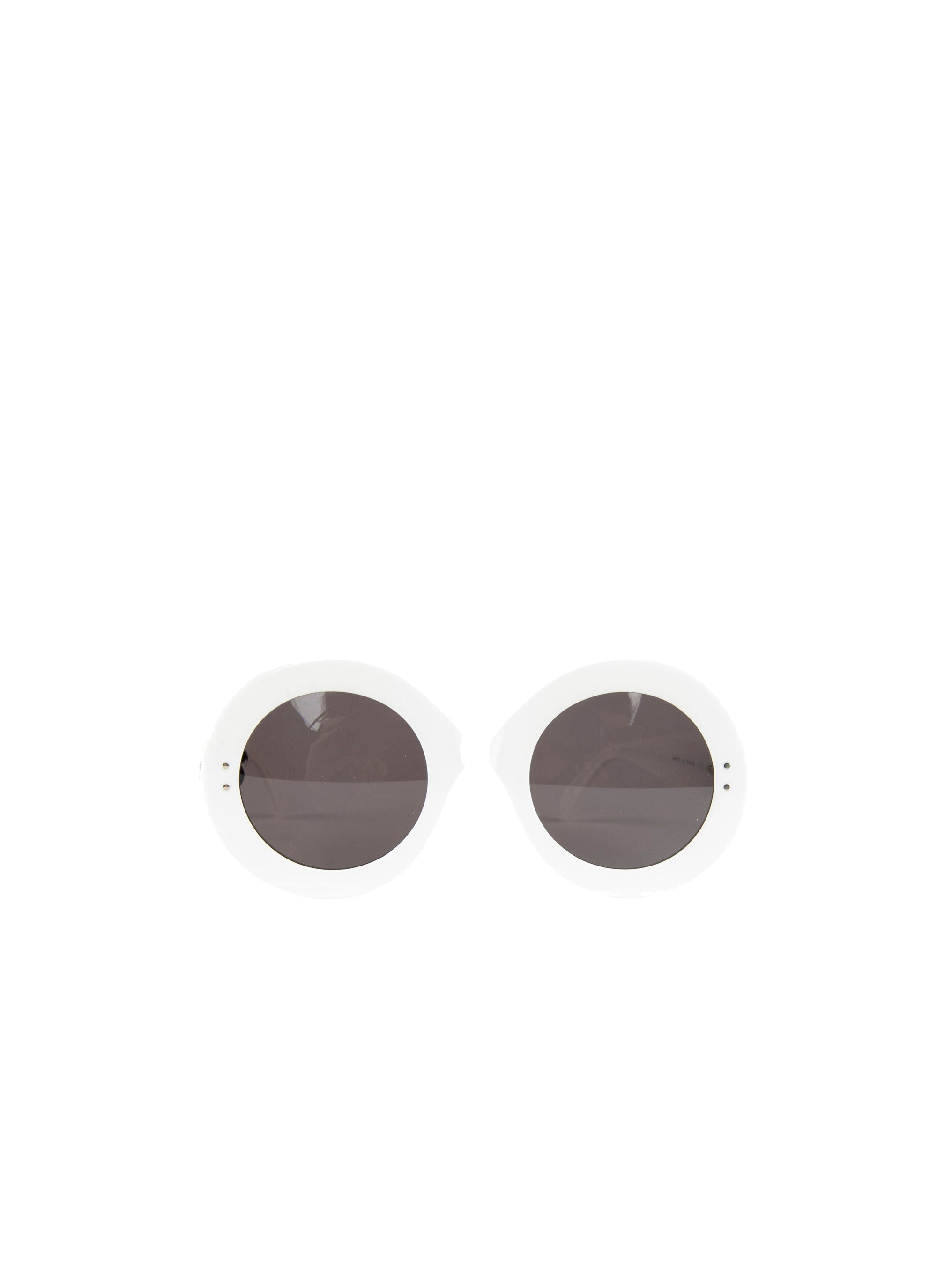 Cat-eye glasses - Intense White & Grey