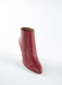 Bottines 90 œillets all over en cuir - Laque