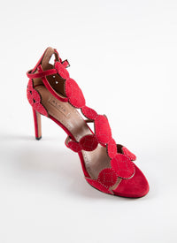 Sandales 90 à brides cercle en cuir - Laque
