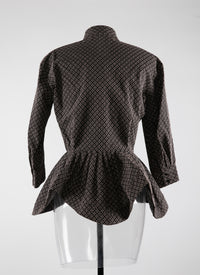 Wool arabesque shirt - Black & Flesh