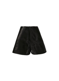 Mini jupe en cuir - Noir