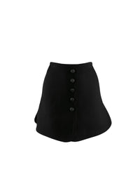 Mini skirt in wool - Black intense