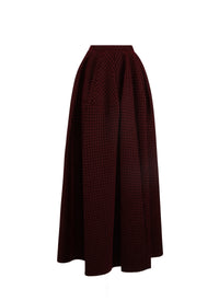 Mussola Arabesque maxi skirt - Bordeaux