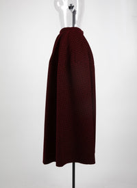 Mussola Arabesque maxi skirt - Bordeaux