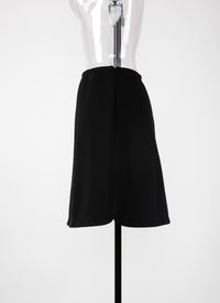 Jupe Grace en laine - Noir