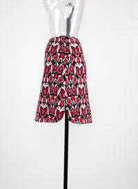 Wool Eden skirt - Black & Red