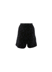 Jupe Samarcande en laine - Noir & Bleu