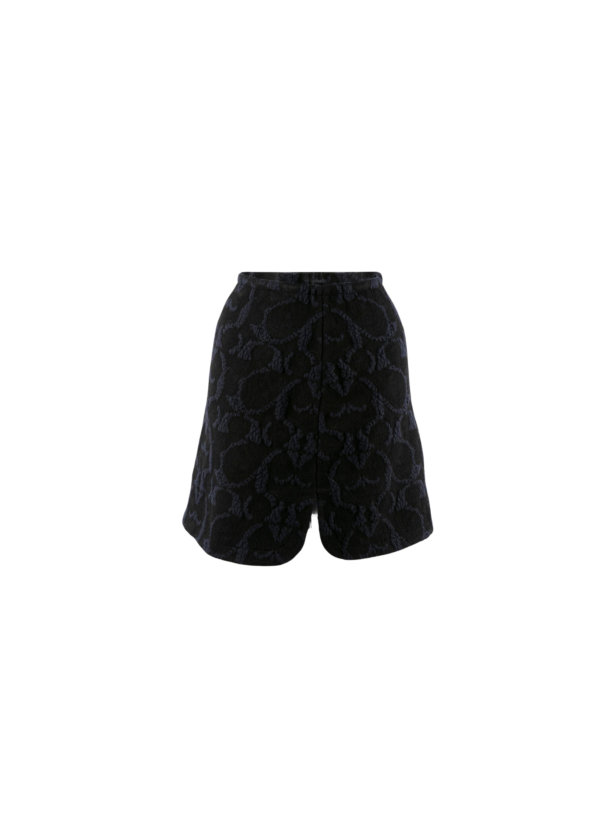 Jupe Samarcande en laine - Noir & Bleu