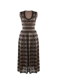 Robe sans manches en laine et cachemire - Nuit
