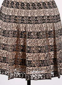 Taranto sleeveless knitted dress - Black & Flesh