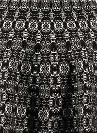 Robe à manches longues Alhambra en maille - Noir & Blanc