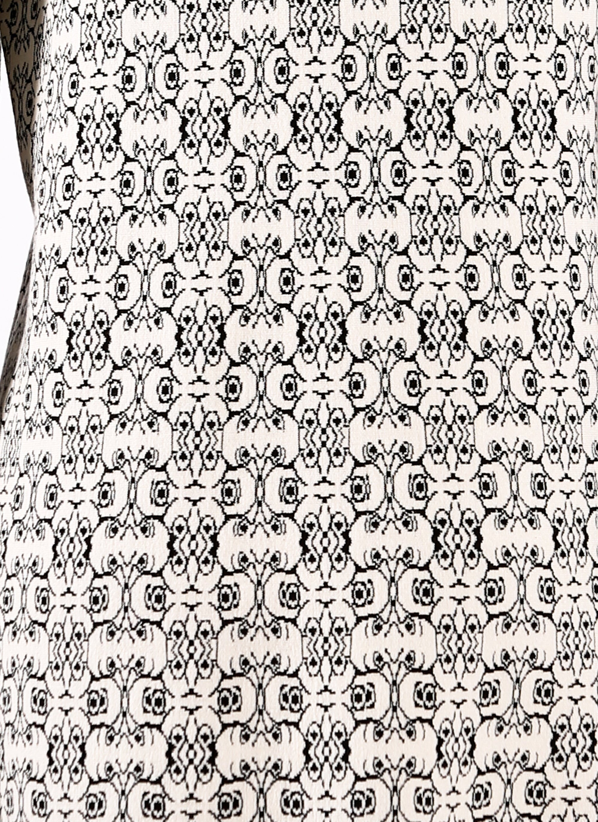 Alhambra long sleeve dress - White & Black